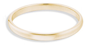 Milla Round Narrow Band 2mm in 14kt Yellow Gold