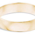 Milla Round Wide Band 5mm in 14kt Yellow Gold