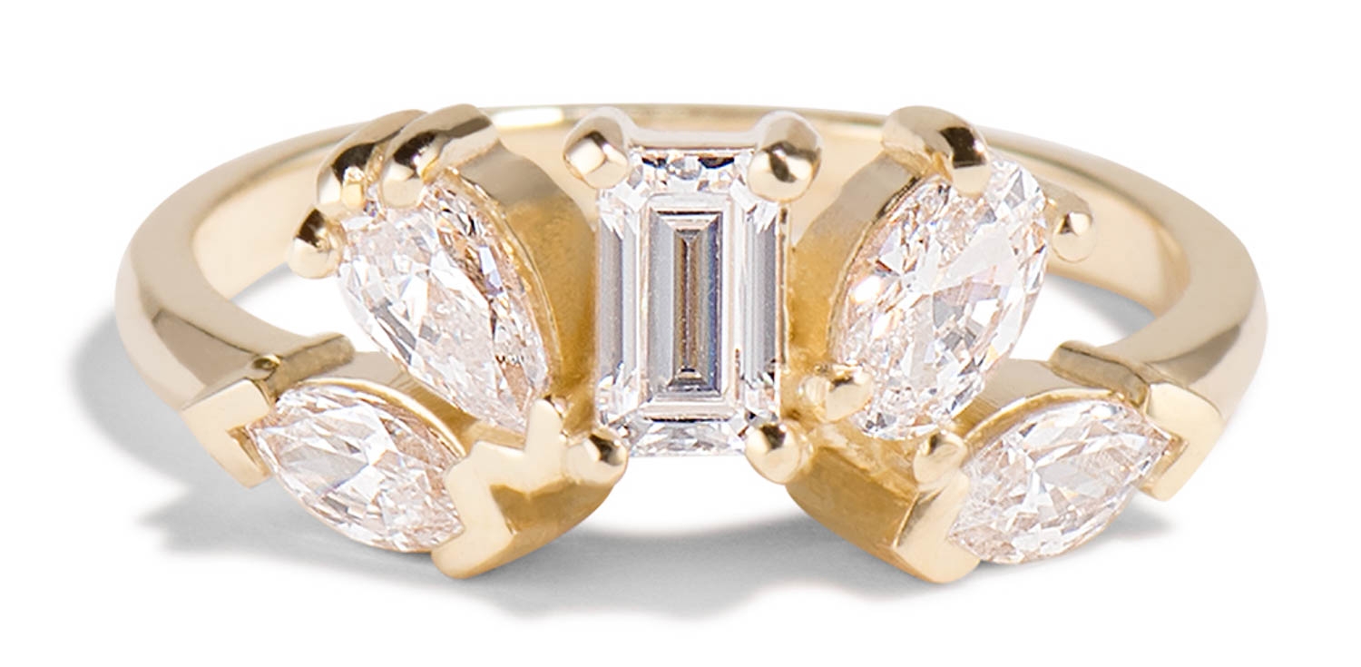 Fringe Cluster Diamond Ring - Bario Neal