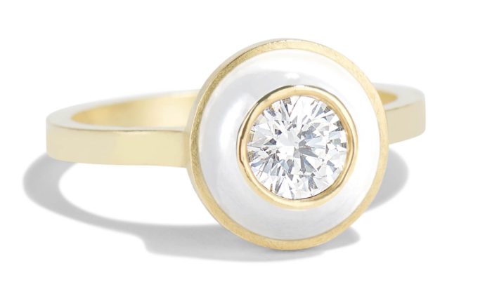 Art Deco Egyptian Revival Cartier 18k YG Amethyst Onyx Enamel Diamond Ring