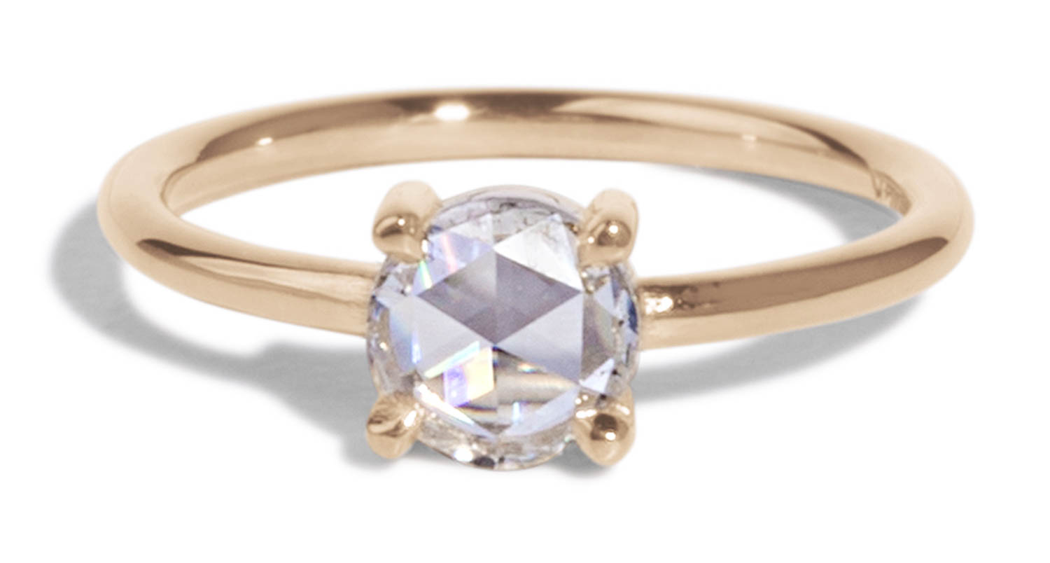 Custom Rose Cut Diamond Ring - Bario Neal