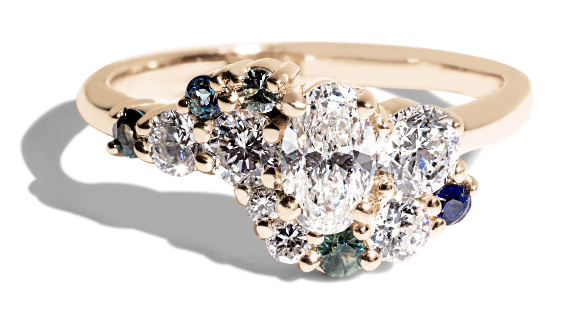 Contemporary Diamond Engagement Rings Gold & Platinum | Custom Made