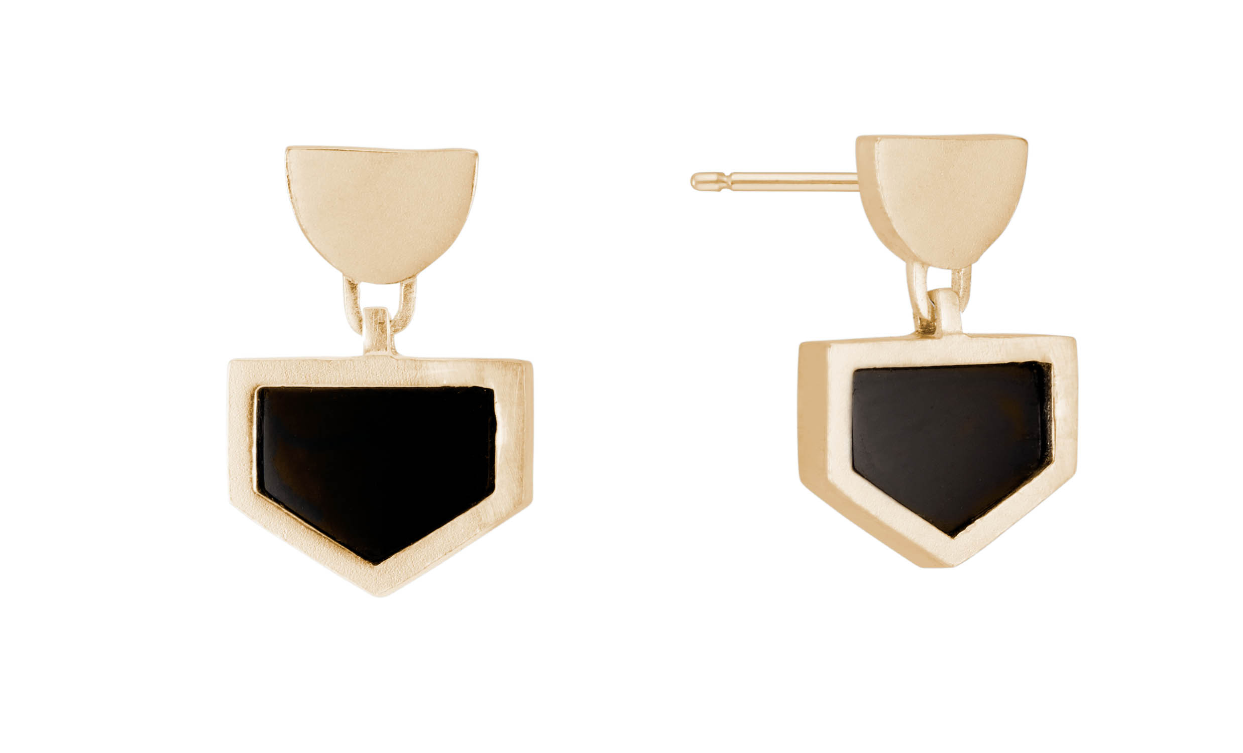David Yurman Elements Drop Earrings 18k Yellow Gold with Black Onyx and  Pave Diamonds | Lee Michaels Fine Jewelry stores
