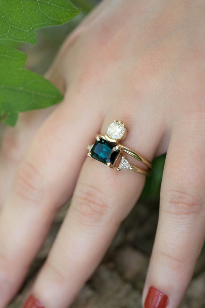 Gemstone Ring - Coloured Gemstone Ring With Custom Jewellery