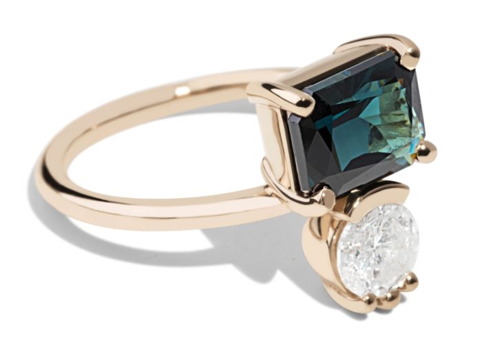 7.98 Carat Green Tourmaline Diamond Ring – QUEEN MAY