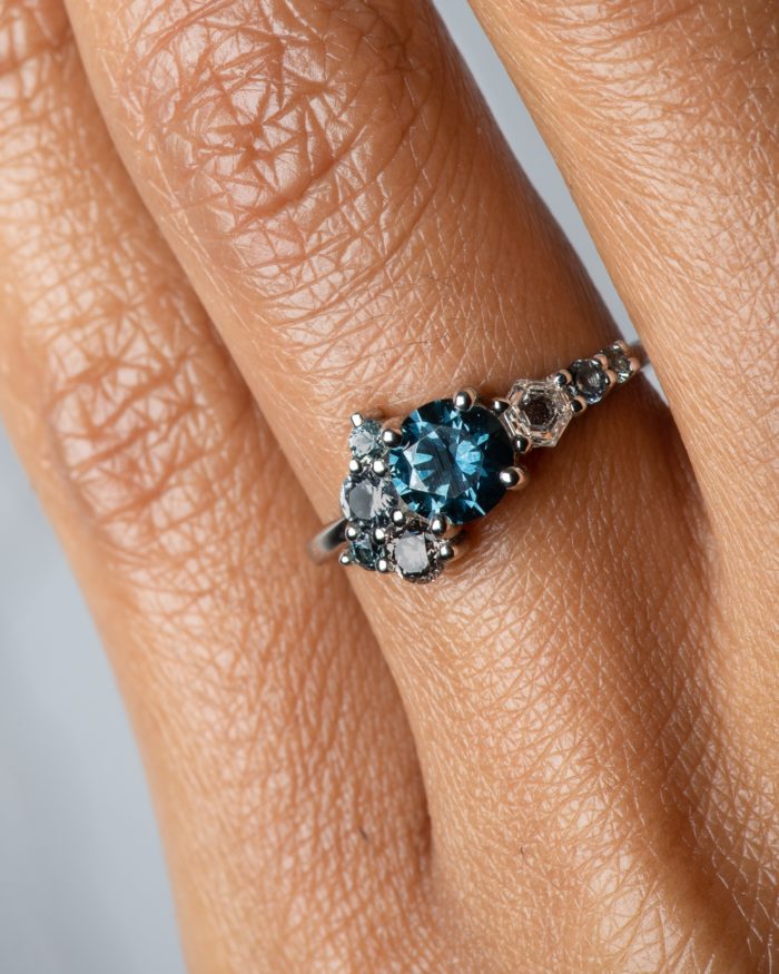 Royal Blue Sapphire Platinum Ring – ROBIN WOOLARD CUSTOM DESIGN