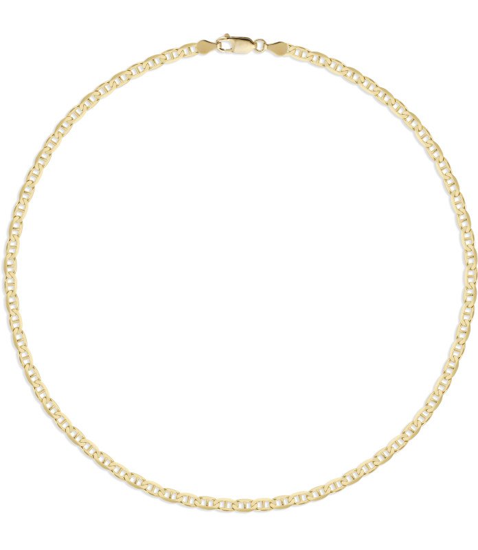 Sener Besim | Anchor Chain Necklace - Silver | Necklaces