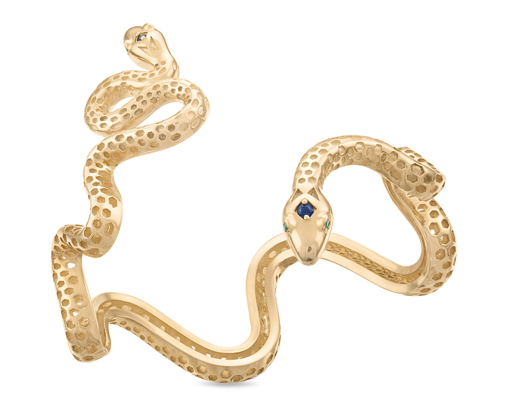 925 sterling silver handmade solid unique snake design cuff bracelet kada,  best gifting unisex snake cobra jewelry cuff136 | TRIBAL ORNAMENTS