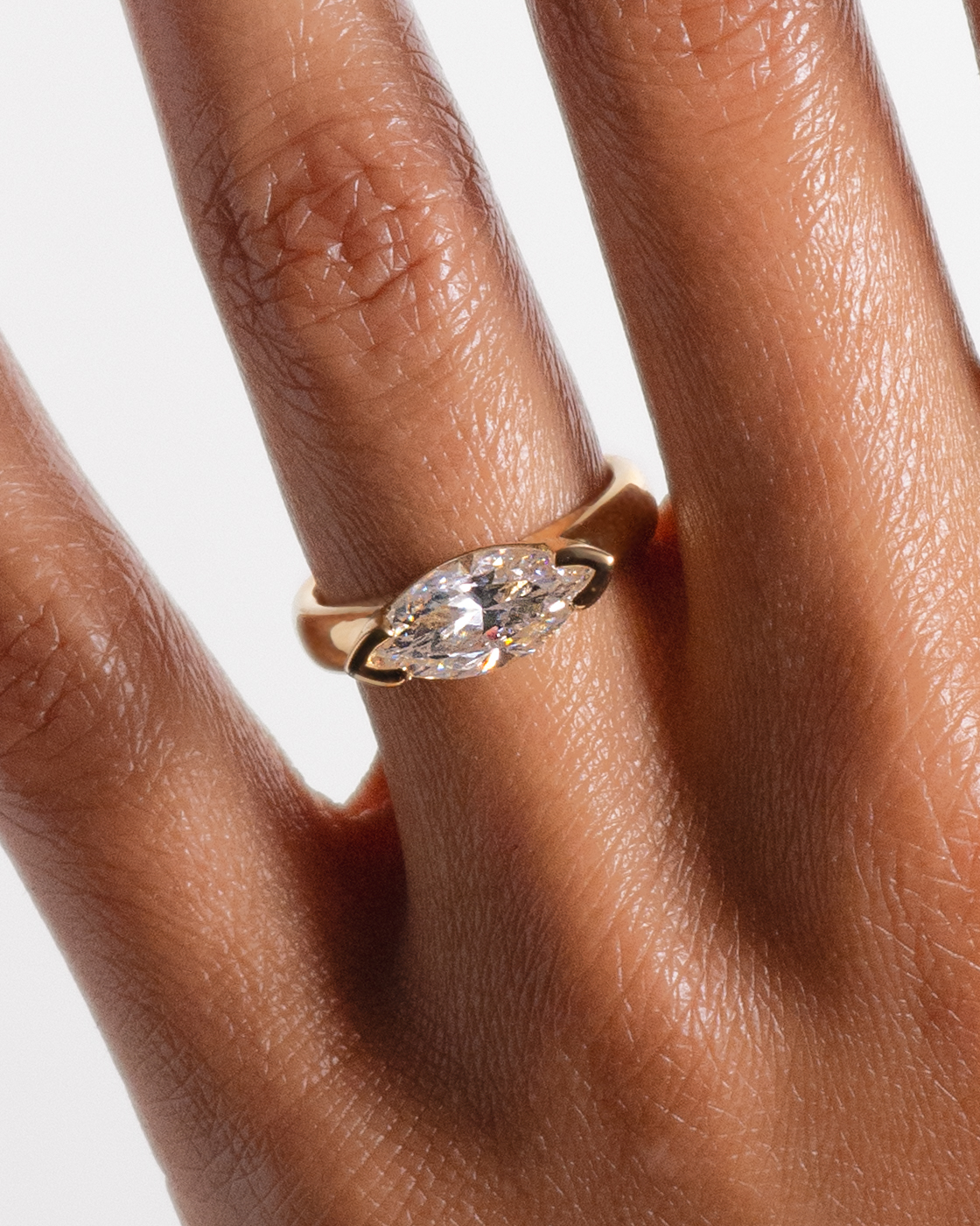 Nikko Marquise Cut Diamond Ring_On Figure_Solo_WEB2
